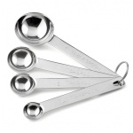 Colheres de  Medida Inox - 4 Pcs