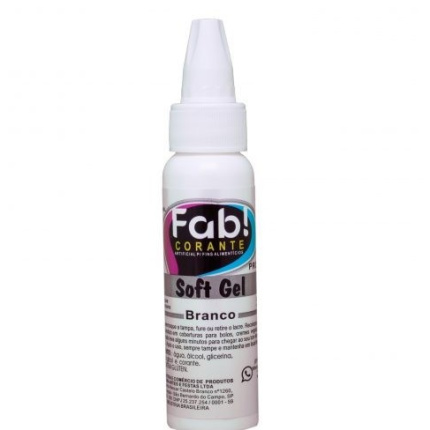 Corante Branco Soft Gel Fab - 60g
