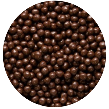 Esferas Chocolate Negro 4MM - 100Gr
