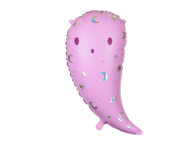 Balão Halloween Fantasma Rosa - 60cm