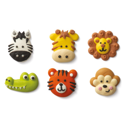 Figuras em Açucar Animais da Selva - Conj. 6