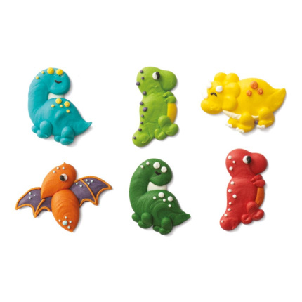 Figuras em Açúcar Dinossauros - Conj. 6