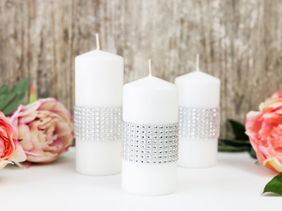 Fita Decorativa Diamantes Prateada - 4 x 900 cm - Image 2