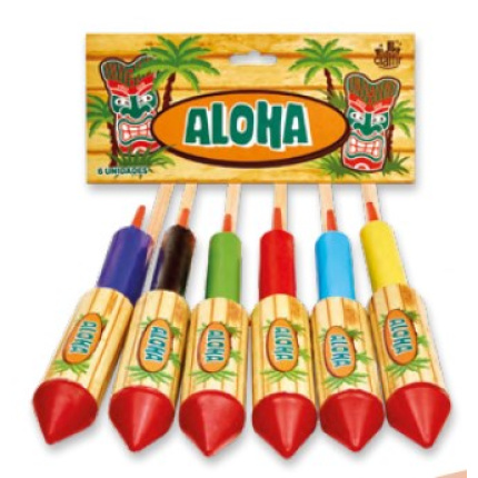 Foguetes Aloha - 6 Unidades