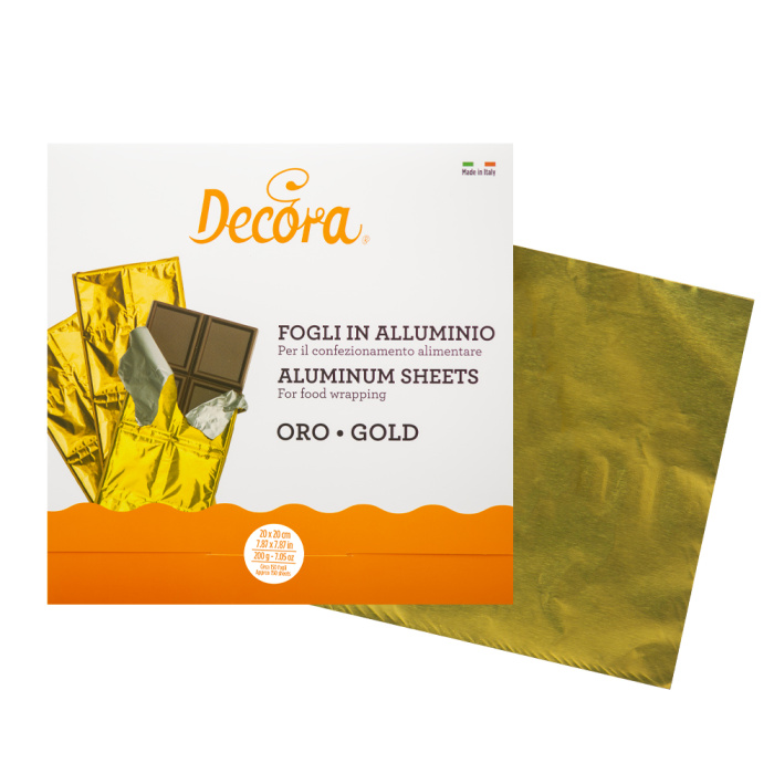 Folha Grande Papel para Chocolate - Ouro - Image 1