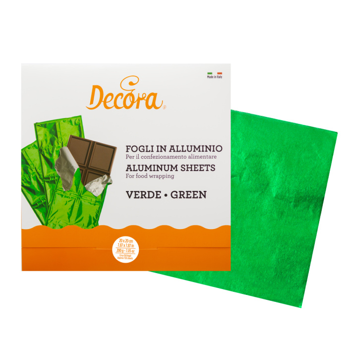 Folha Grande Papel para Chocolate - Verde - Image 1