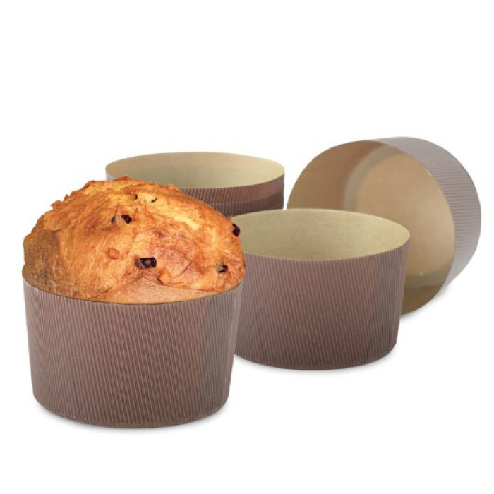 Forma Papel Canelado Panetone 100Gr - Pack 10 - Image 1