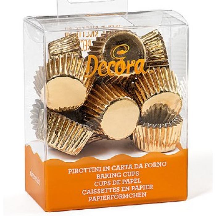 Forminhas Brigadeiro Metalizado Ouro - Pack 180 - Image 1
