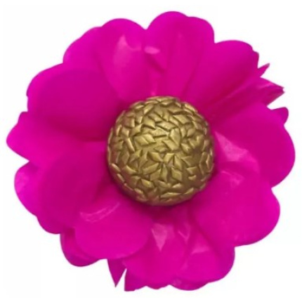 Forminhas de Papel Seda Flor Rosa - Pack 12