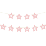 Grinalda BabyShower Estrelas Rosa