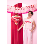Banner Franjas Tassel Rosa "I LOVE YOU" - 2.50mts - Image 3