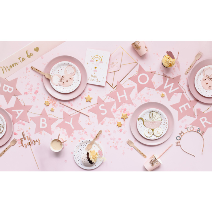 Grinalda BabyShower Estrelas Rosa - Image 2