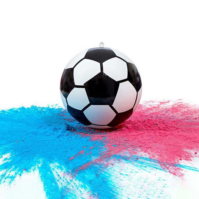 Bola Futebol de Pó Colorido para Revelação de Sexo - Image 7