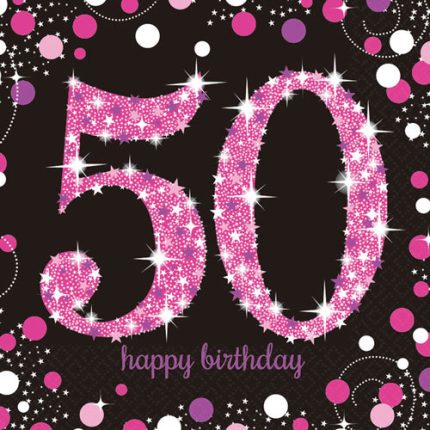 Guardanapos Happy Birthday 50 - Pack 16
