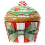 Caixa Metal de Biscoitos Cupcake - Natal