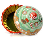 Caixa Metal de Biscoitos Cupcake - Natal - Image 2