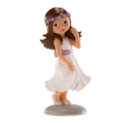 Menina Vestido Branco e Laço