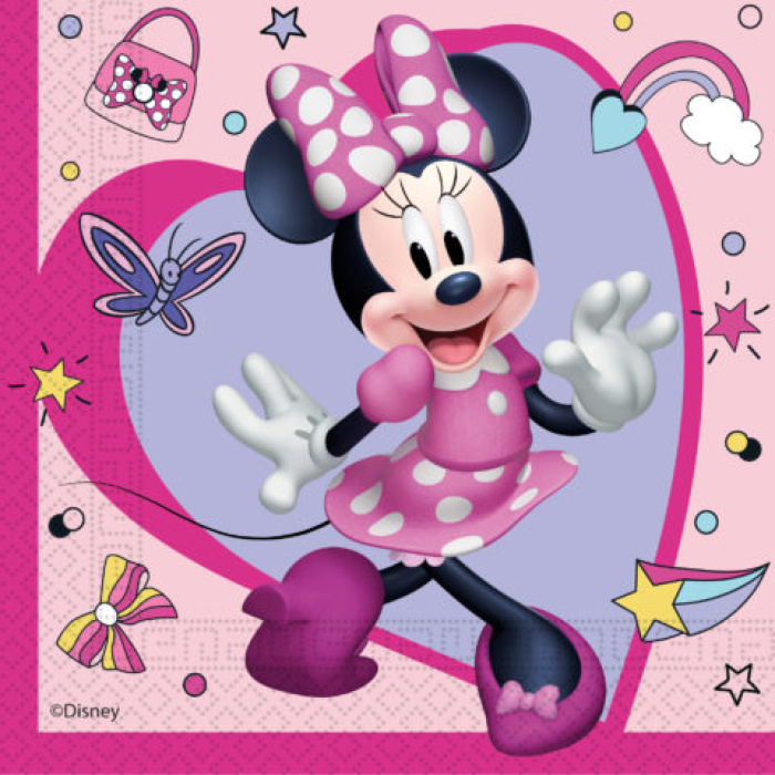 Minnie Rosa Guardanapos - Pack 20 - Image 1