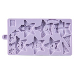Molde Silicone Estrelas Natal