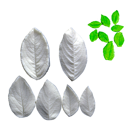 Molde Silicone Folhas de Rosas