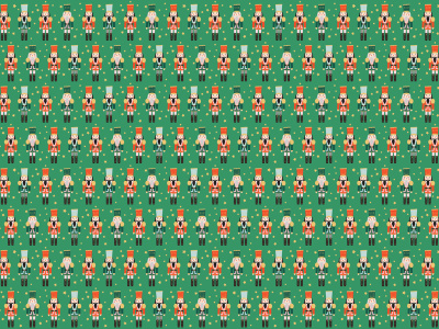 Papel de Embrulho Natal Nutcrackers