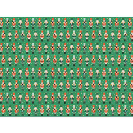 Papel de Embrulho Natal Nutcrackers