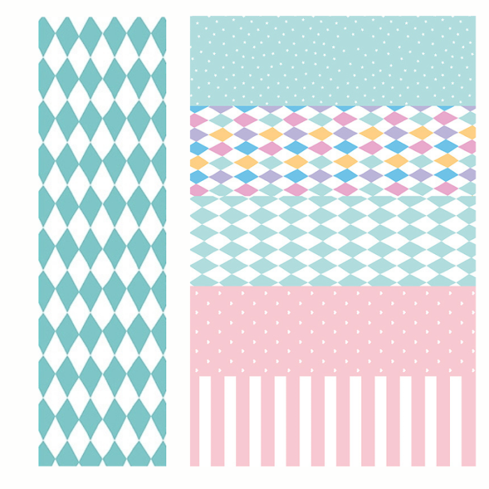 Papel de embrulho colorido (vendido ao rolo) - Image 1