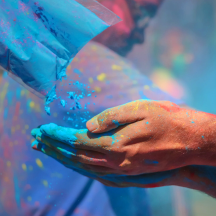 Pó Cor Azul HOLI Revelação