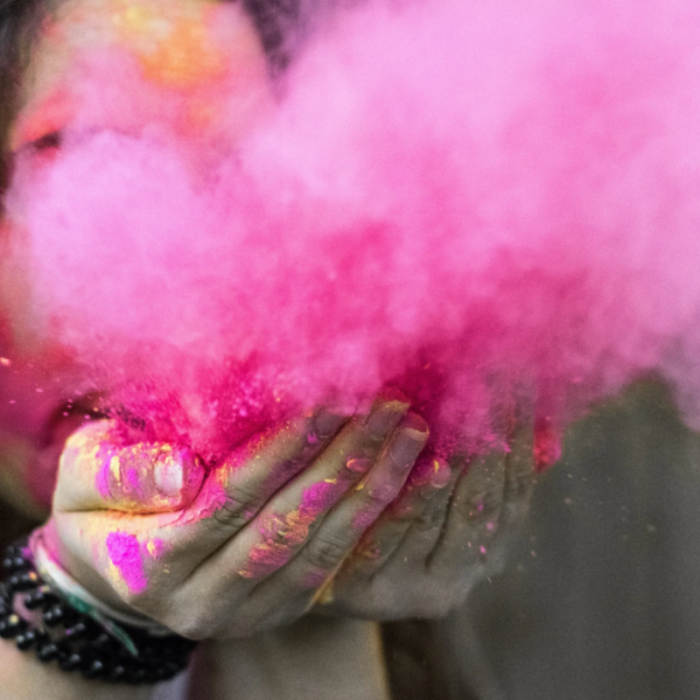 Pó Cor Rosa HOLI Revelação - Image 1