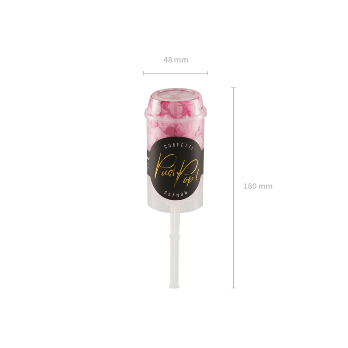 Mini Canhão Confetis Tons Rosa - Image 3