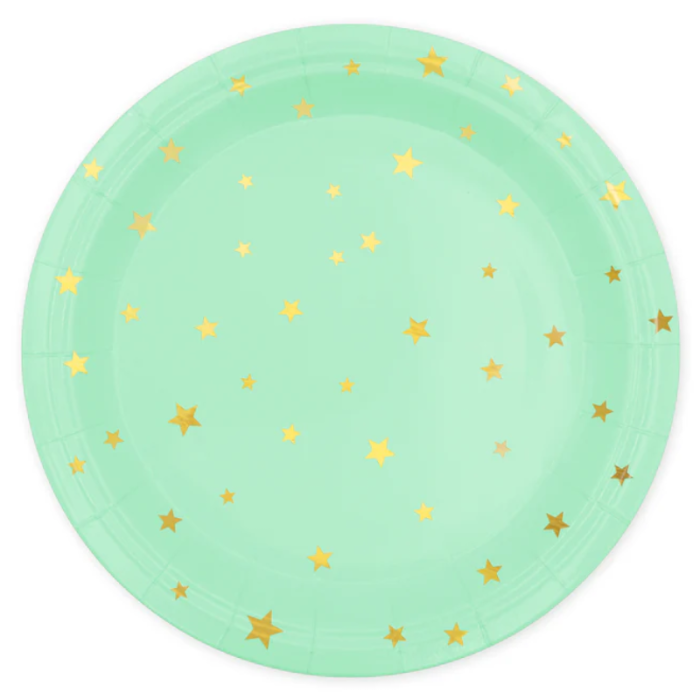 Prato Menta Estrelas 23cm - Image 1