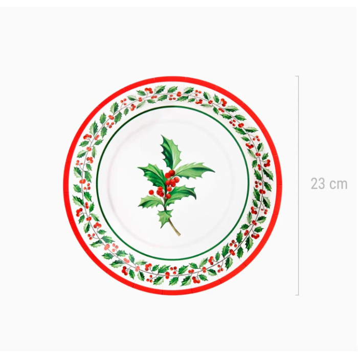 Pratos de Natal 23cm - Pack.6 - Image 5