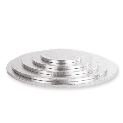 Placa Alta Prateada - 15CM Ø