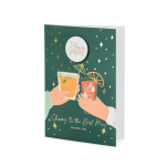 Postal + Pin "Cheers To The Best Man"