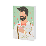 Postal + Pin "Cheers To The Groom"