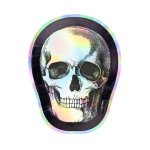 Pratos Halloween Caveira 23cm - Pack 6