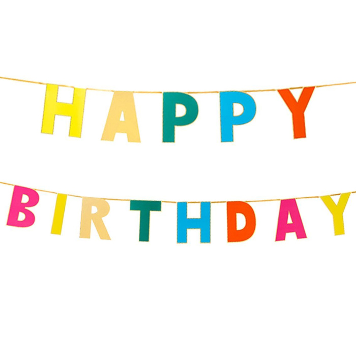 Arco-Íris (Rainbow) Banner Happy Birthday - 3 mts - Image 3