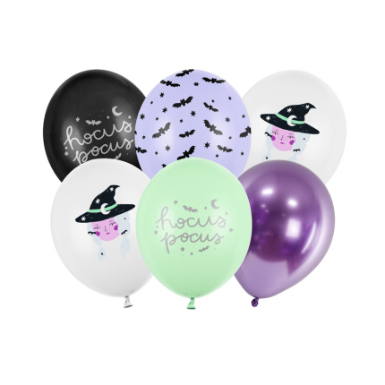 Balão Latex Halloween 30cm - Pack.6
