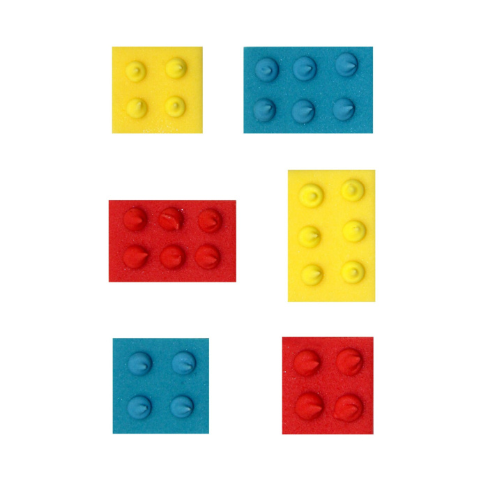 Figuras em Açúcar Blocos Lego - Conj. 6 - Image 1