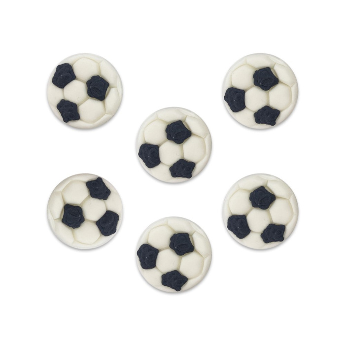 Figuras em Açúcar Bolas Futebol - Conj. 6 - Image 1
