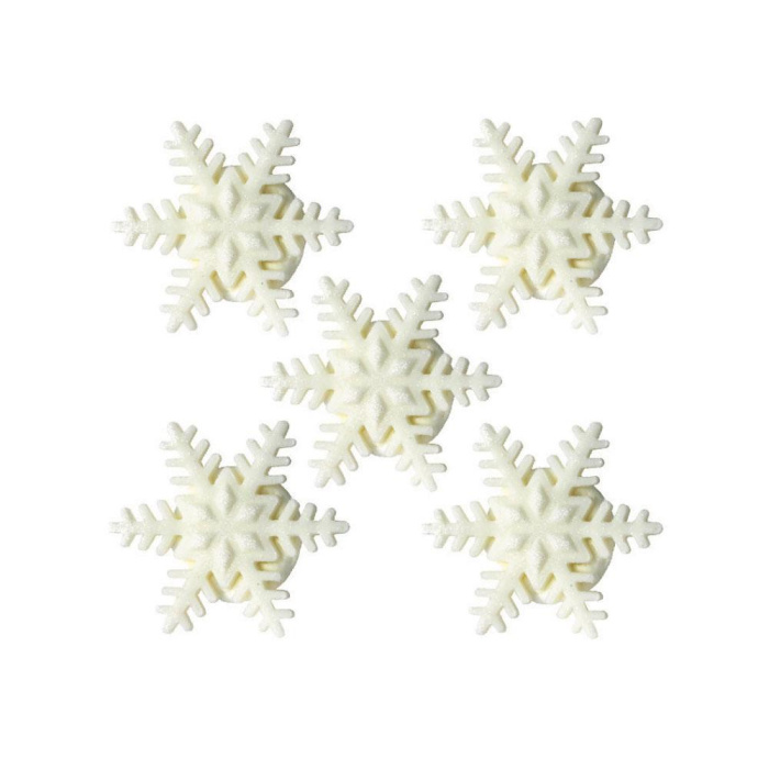 Figuras em Açúcar Flocos de Neve  - Conj. 5 - Image 1