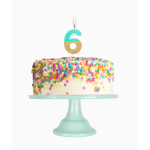 Vela Cores Pastel e Glitter Nº 6 - Image 9
