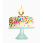 Vela Cores Pastel e Glitter Nº 0 - Image 6