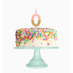 Vela Cores Pastel e Glitter Nº 0 - Image 8