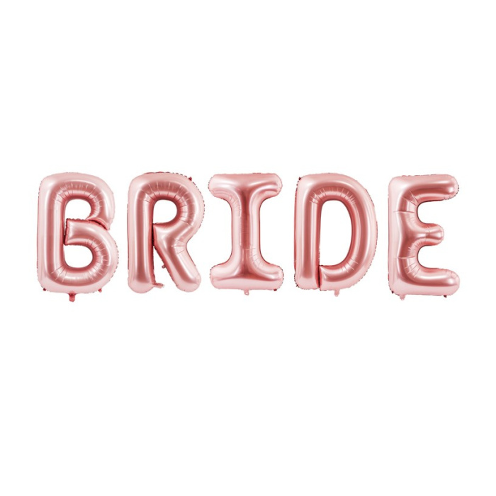 Balões BRIDE Rose Gold - 5 letras - Image 4