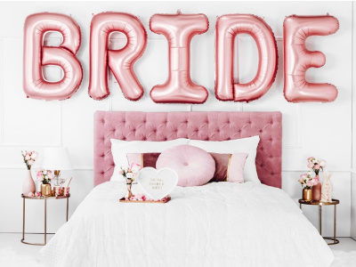 Balões BRIDE Rose Gold - 5 letras - Image 2