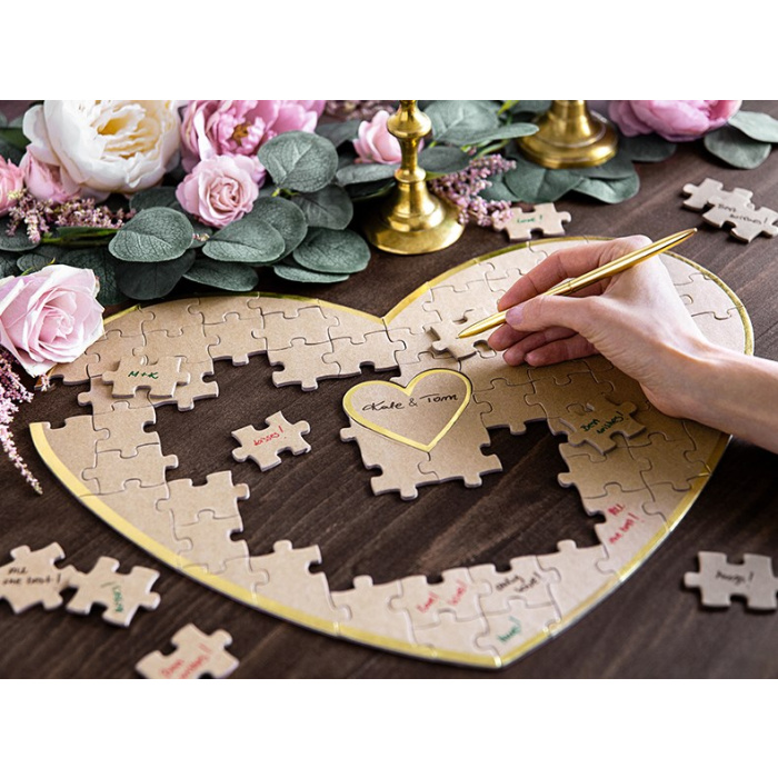 Guest Book Coração Puzzle - Image 1