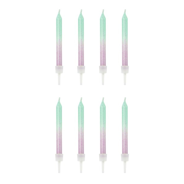 Velas Glitter Menta e Lilás - Pack 20 - Image 3