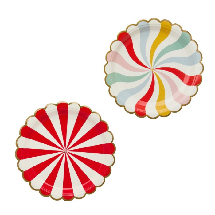 Pratos Festa Circo 22cm - Pack. 8 - Image 1