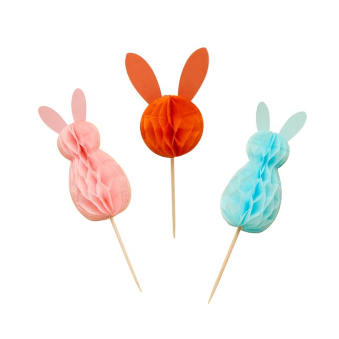 Toppers Coelhinhos Favos de Mel- Pack.10